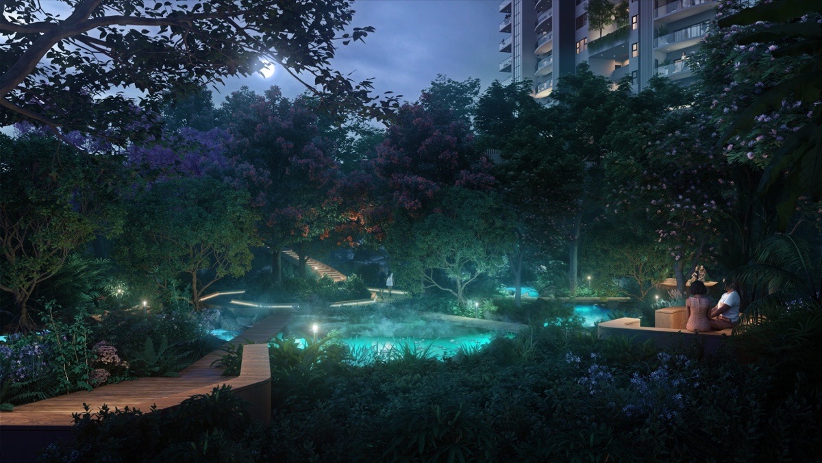 Pool - night view