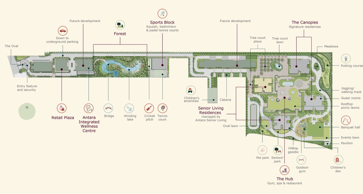 Senior Living Residences at Estate 361 (managed by Antara) Estate 361 site plan