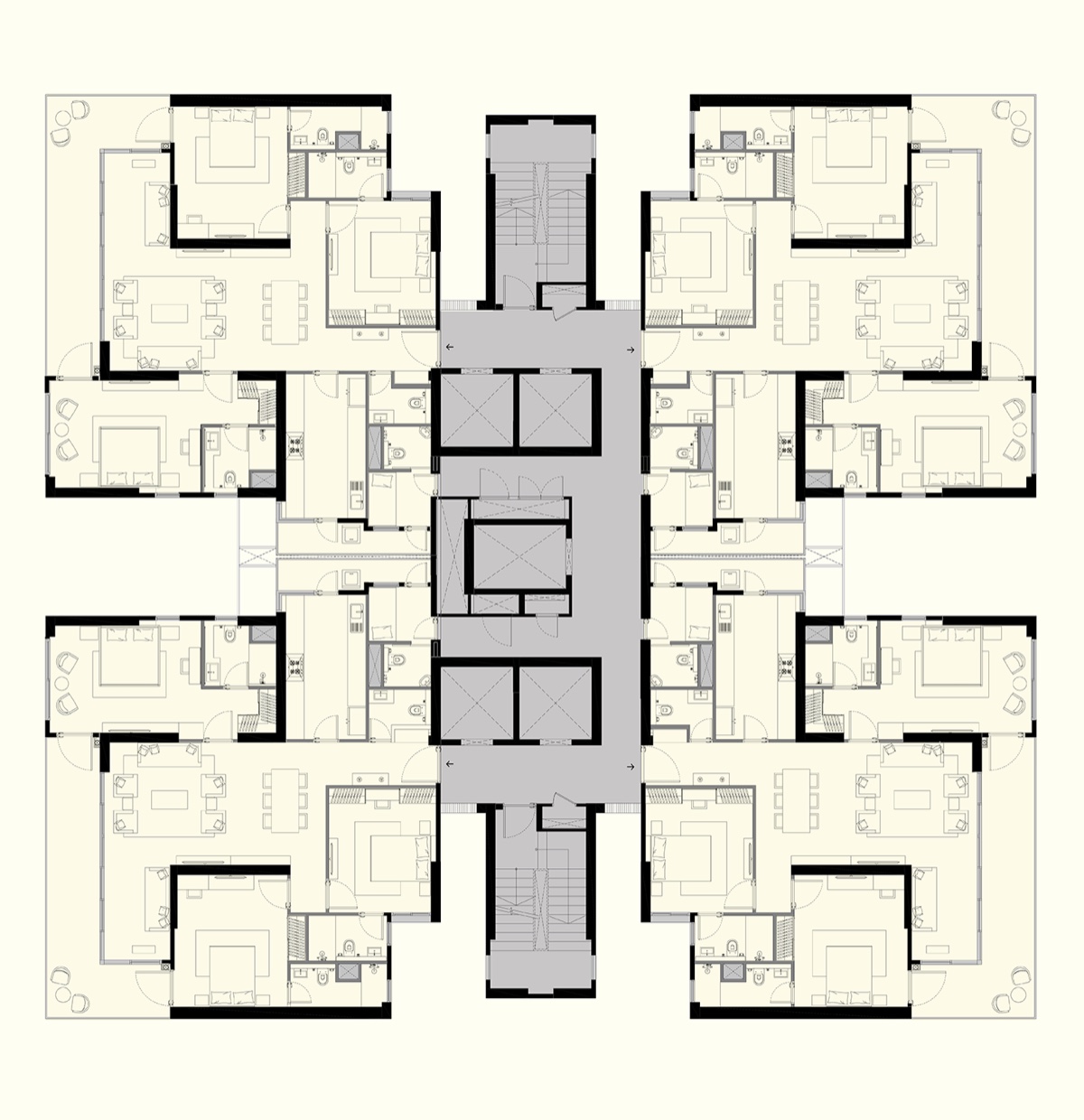Elevate Reserve Typical floor plate, Tower A