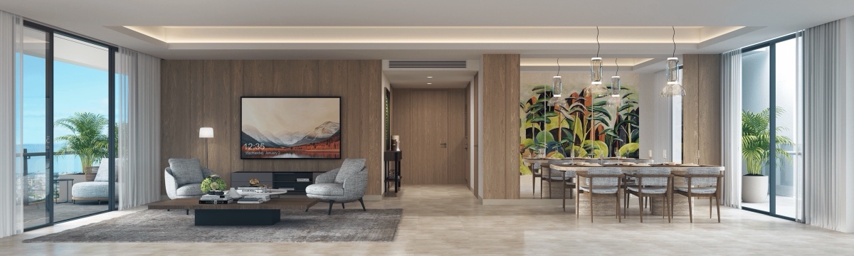 Living and dining room