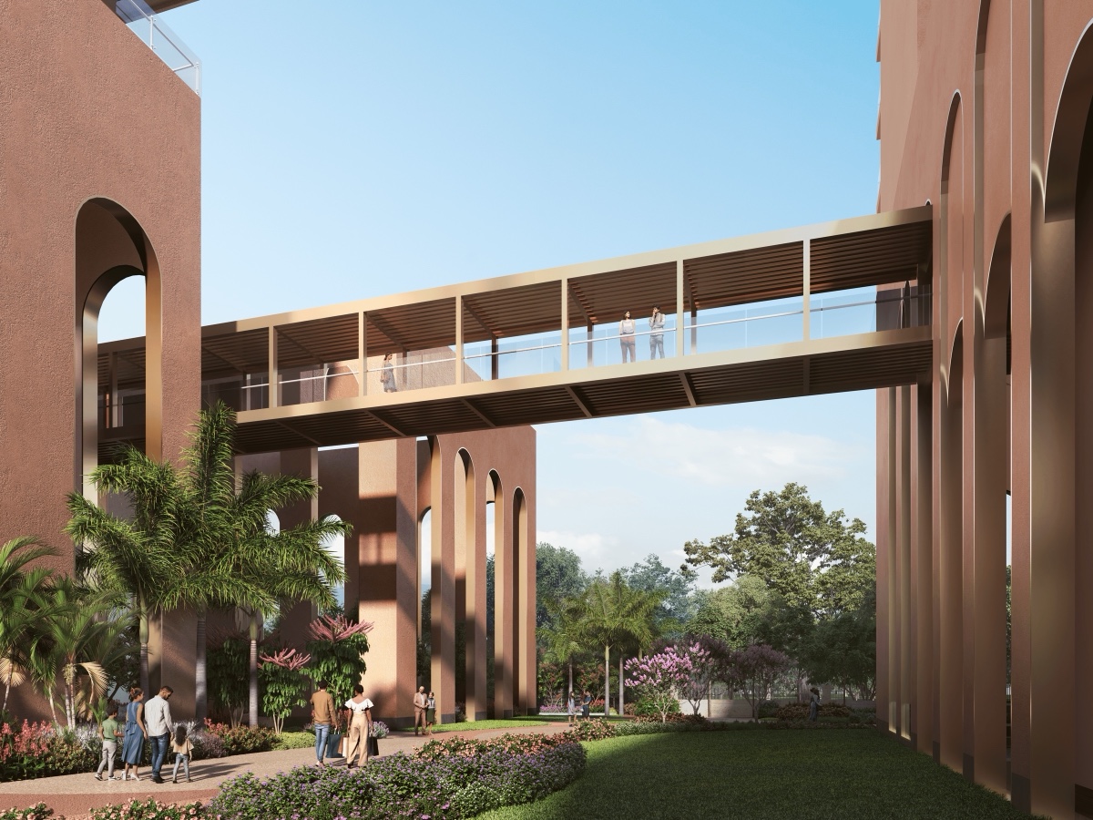 Sky bridge and arcade