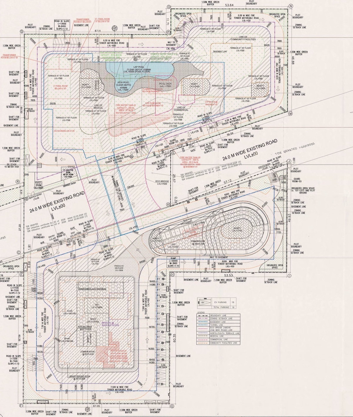 The Aureva Site plan, sheet ST-01, filed on HRERA