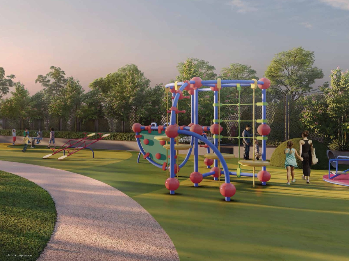 Kids' play area, render