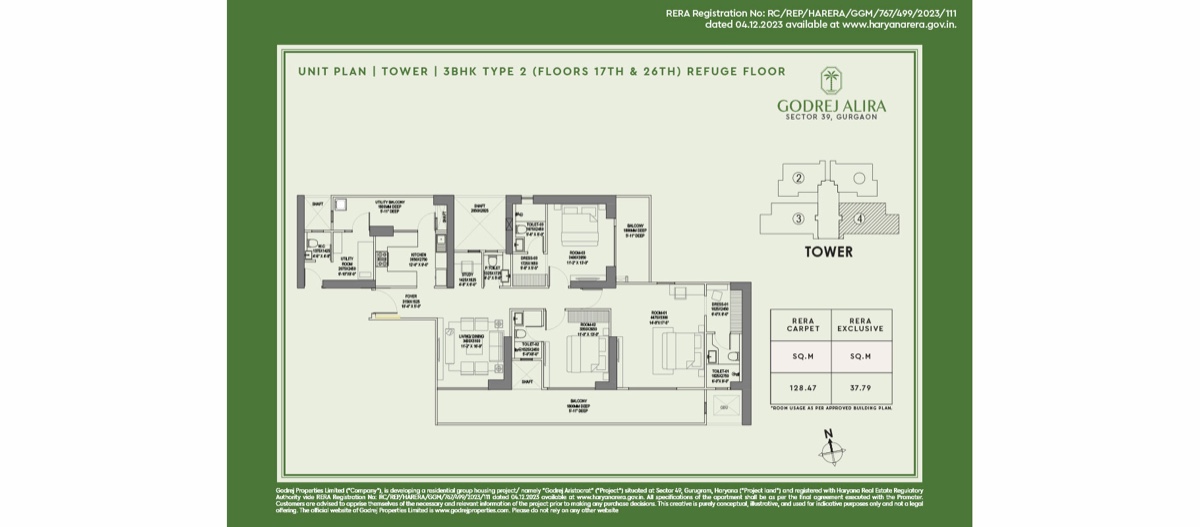 Godrej Alira 3 BHK Type 2