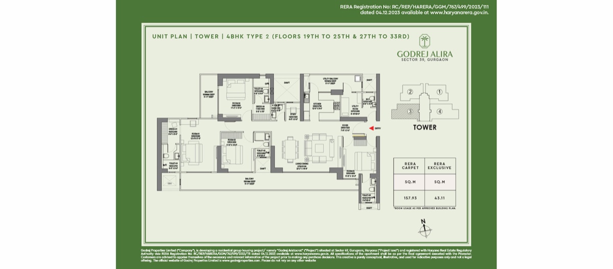 Godrej Alira 4 BHK Type 2