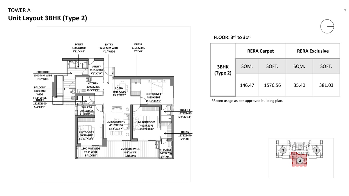 Godrej Miraya 3 BHK