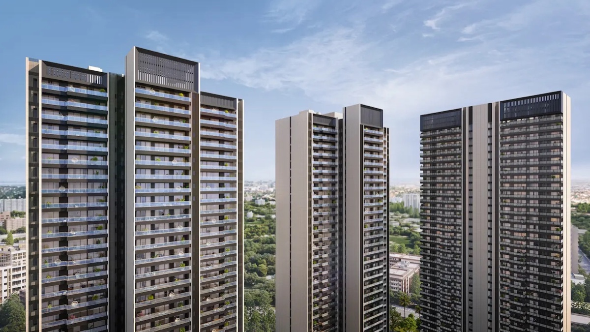 Towers facade, daytime