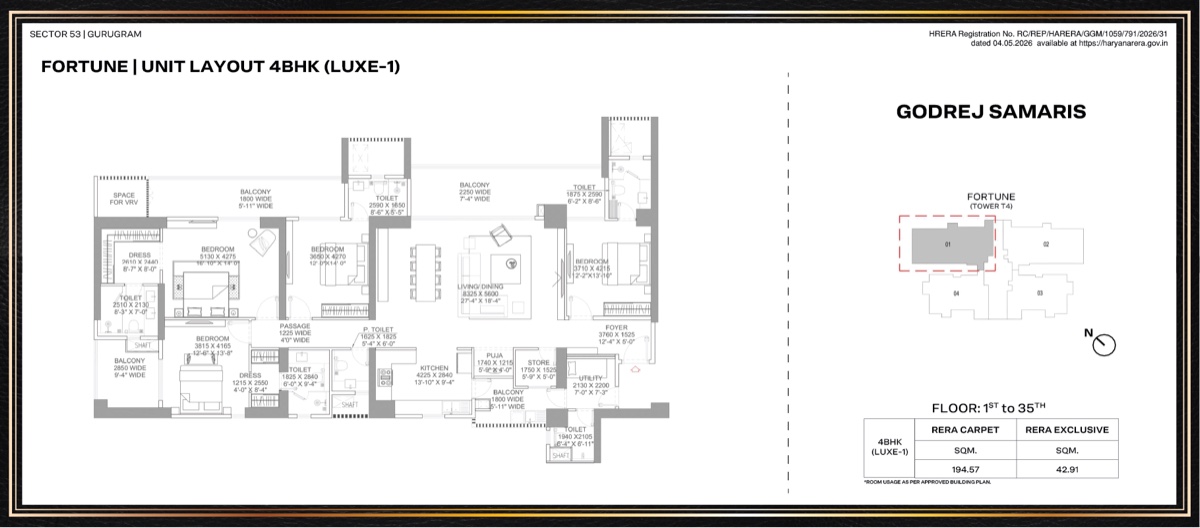 Godrej Samaris 4 BHK Luxe-1