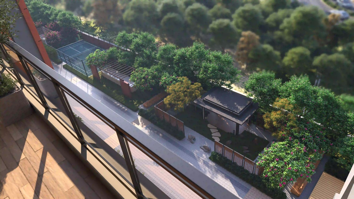 Residence with ~50 ft balcony