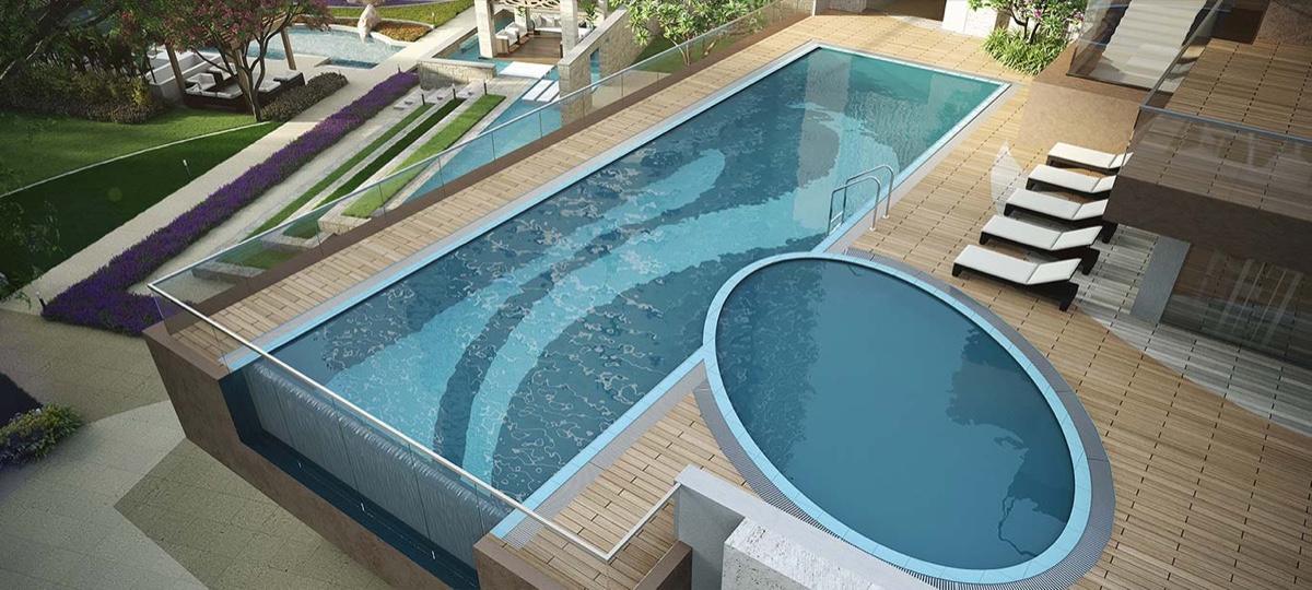 Pool deck render
