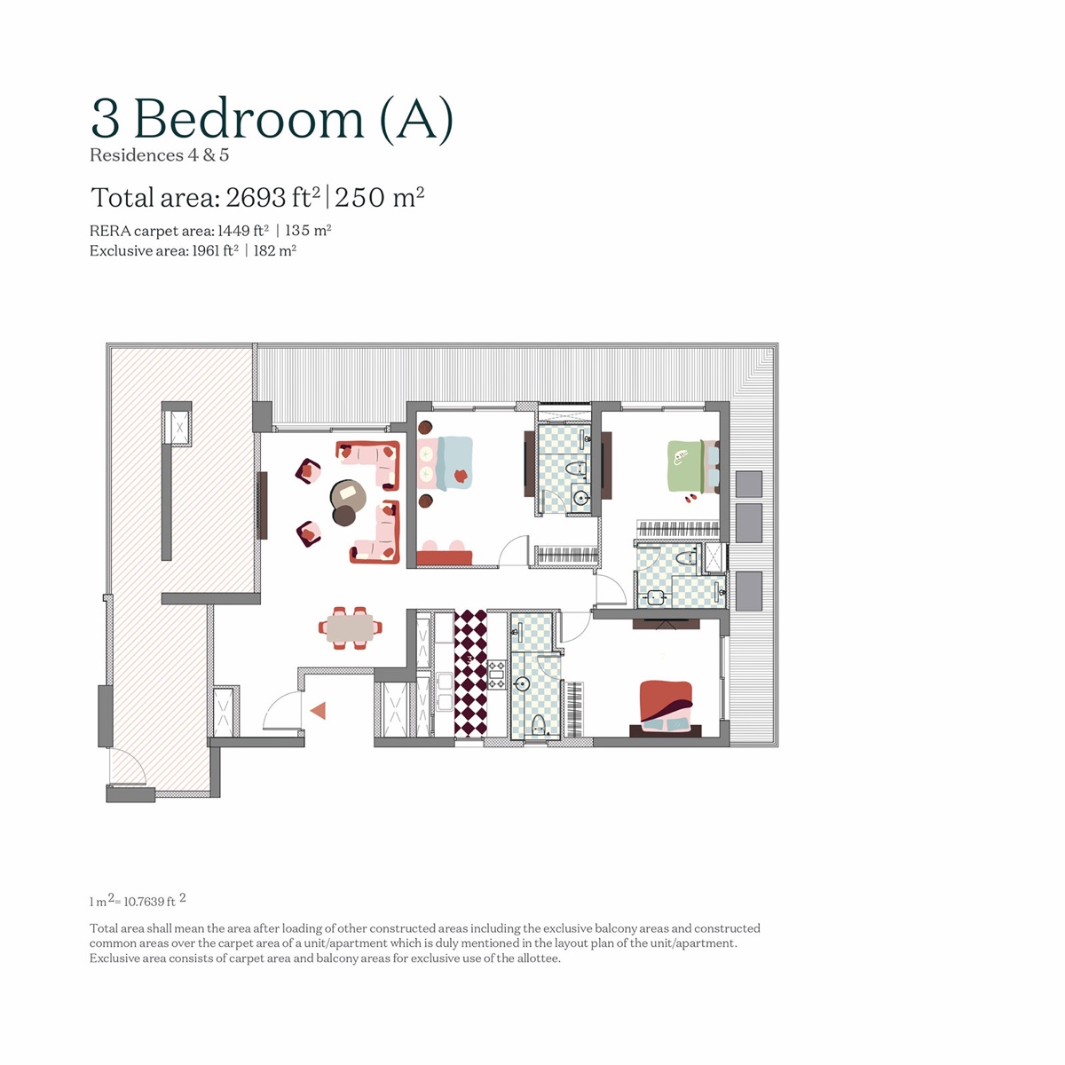 Estate 361 3 Bedroom - carpet 1,449 sq ft