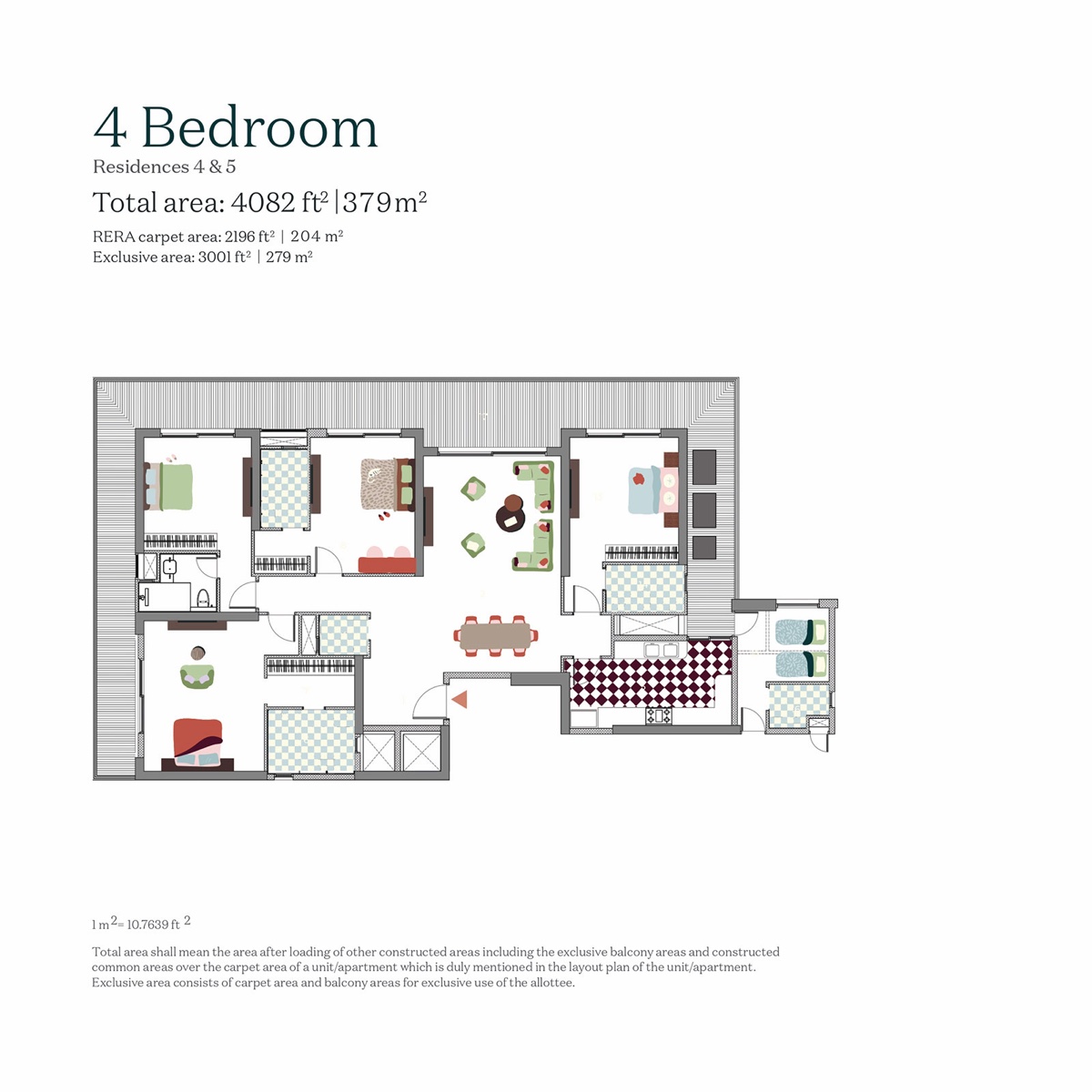 Estate 361 4 Bedroom - carpet 2,196 sq ft
