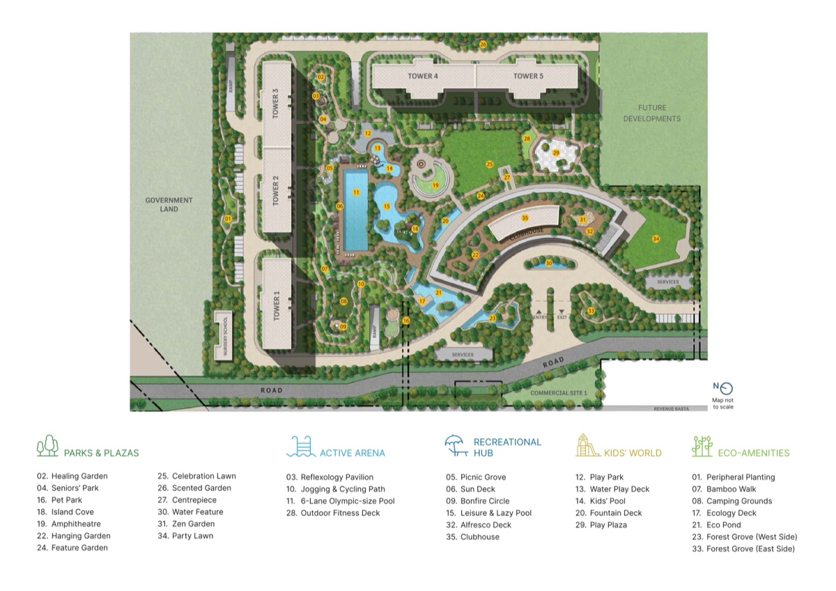 Aranya by SOBHA (at Karma Lakelands) Master plan