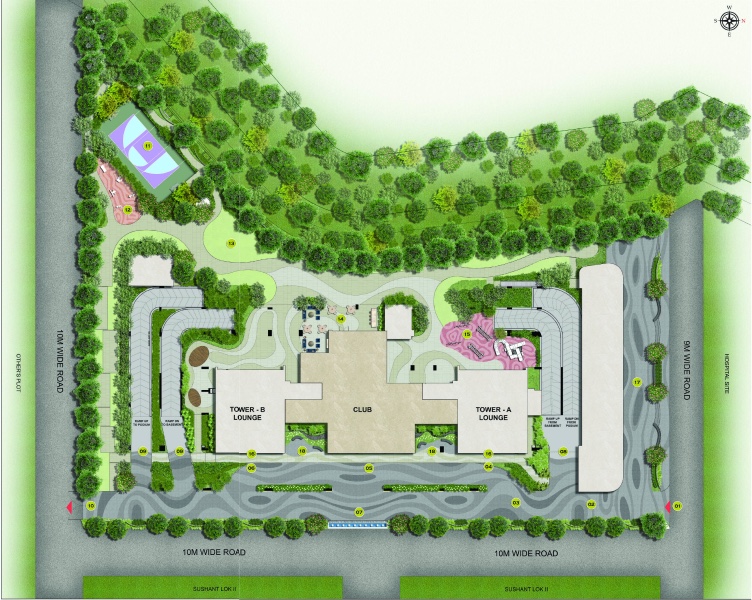 TREVOC Royal Residences Ground-floor site plan