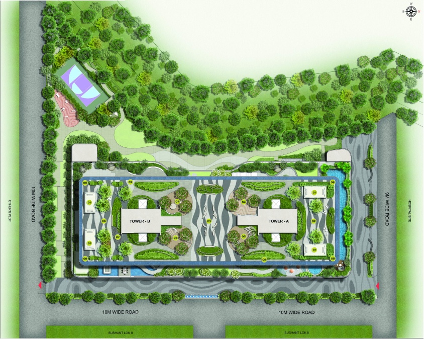 TREVOC Royal Residences Skydeck plan
