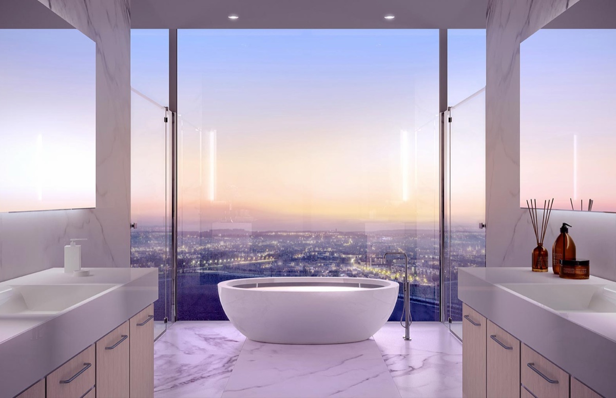 Master bathroom render
