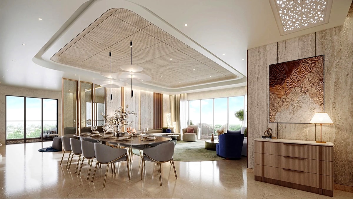 Living and dining room, Westin Residences